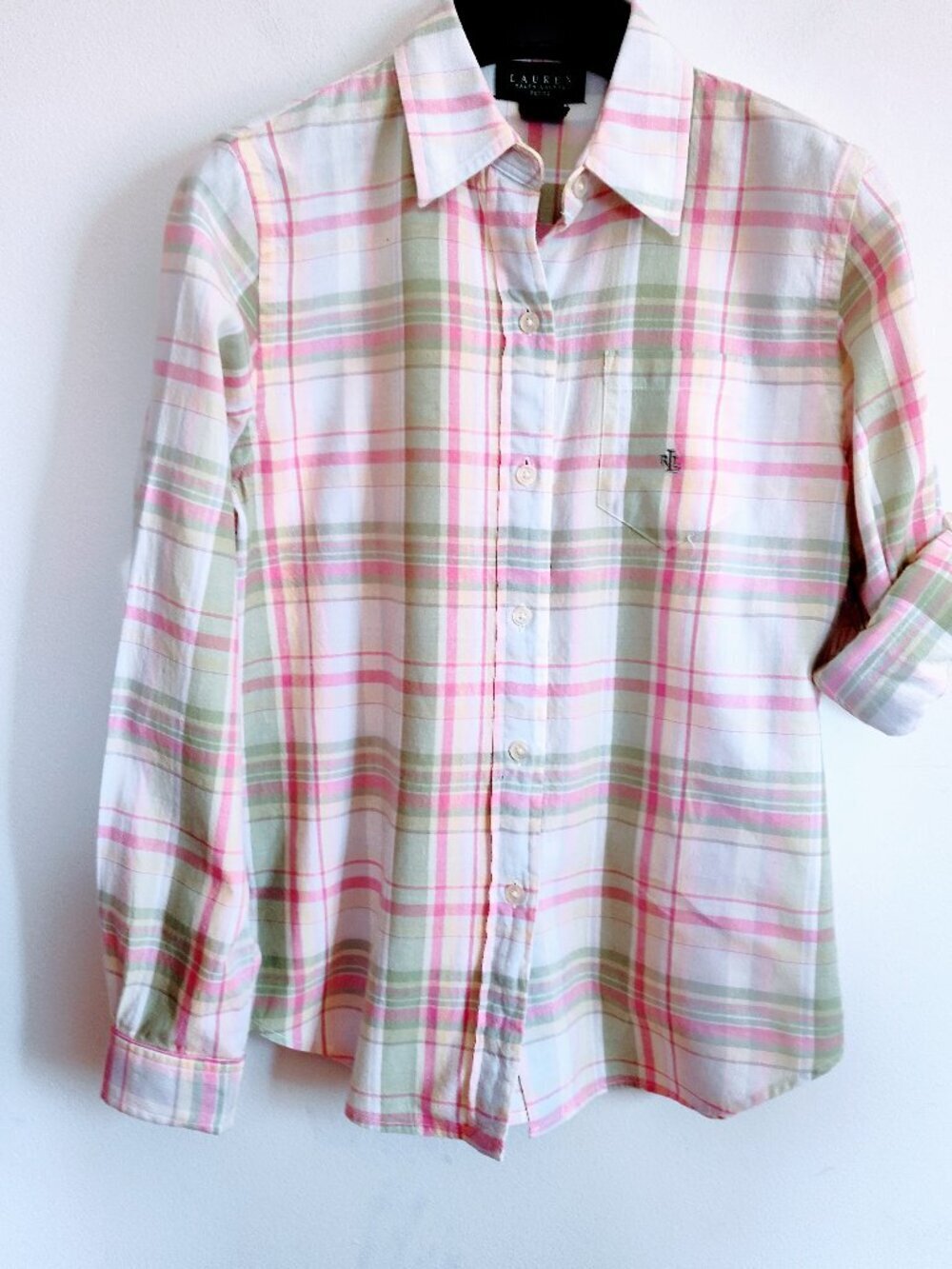 Lauren Ralph Lauren Plaid Long-Sleeve Blouse